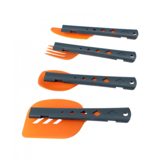 Набір столових приборів з лопаткою Summit 4pc Cutlery & Spatula Set Orange (4 предмета)