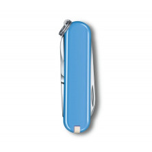 Ніж-брелок Victorinox Classic SD Colors, Summer Rain, Gift Box (0.6223.28 G) 7 функцій, 58 мм, блакитний
