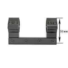 Кріплення на зброю для ліхтаря 2x30mm Ring Telescopic Sights (планка Вівера 9 мм)