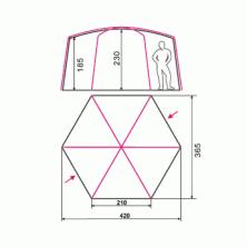 Намет Terra Incognita Picnic (хакі)