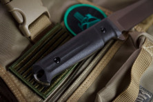 Ніж Kizlyar Supreme Croc сатин, сталь AUS8, Камо піхви