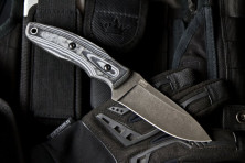 Ніж Kizlyar Supreme Urban сірий, сталь D2, рукоять микарта