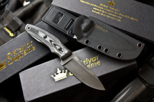 Ніж Kizlyar Supreme Urban сірий, сталь D2, рукоять микарта