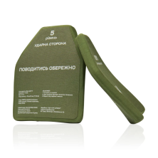 Керамічні бронеплити 5-го класу. Вага 2.2 кг.Розмір M. Карбід кремнію