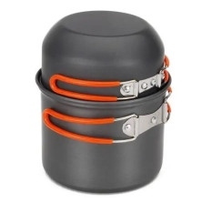 Кастрюля-кружка Tramp анодована з кришкою-сковорідкою 0,9+0,5л UTRC-145 (039)