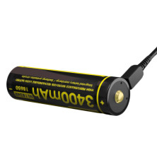 Акумулятор літієвий Li-Ion Nitecore NL1834R 3400mAh, USB, захищений