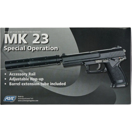 Пістолет страйкбольний ASG MK23 Green Gas кал. 6 мм