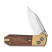 Ніж складаний кишеньковий Civivi Yonder Clip Point (7.3 см) 14C28N / Wood and Brass натуральний