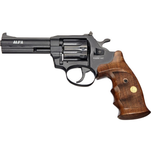 Револьвер флобера Alfa mod.441 3 " 4мм рукоять №9 ворон/дерево (144911/9)