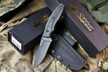Ніж Kizlyar Supreme Urban чорний, сталь AUS8, рукоять микарта