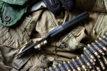 Ніж Kizlyar Supreme Urban чорний, сталь AUS8, рукоять микарта