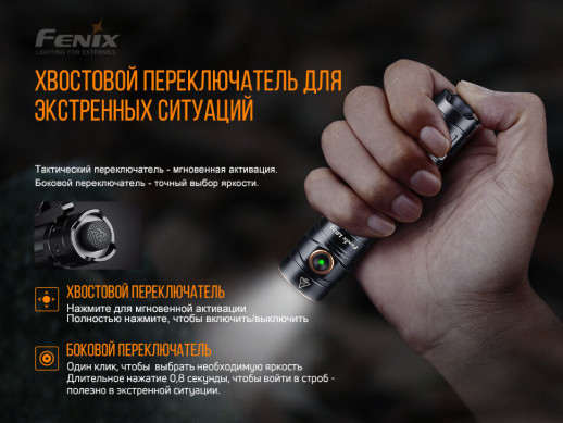 Ліхтар ручний Fenix LD30 з акумулятором (ARB-L18-3400) (відкрита/ пошкоджена упаковка)