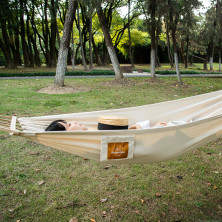 Гамак одномісний без перекидання Naturehike CNK2450WS018, бавовна, зелений