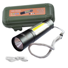 Ліхтар Police BL-510/1501-XPE+COB, Li-Ion аккум., ЗУ mircoUSB, Box