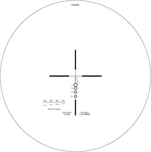 Приціл ELCAN Specter DR 4x/1x DFOV14-L1 (для калібру 5.56), A.R.M.S. Adj. Flip Cover&ARD
