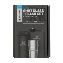 Подарунковий набір Stanley Adventure Matte Black: 2 фляги та 4 чарки