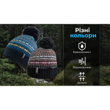Водонепроникна шапка DexShell Beanie Fair Isle DH362BLU, S/M (56-58 см)