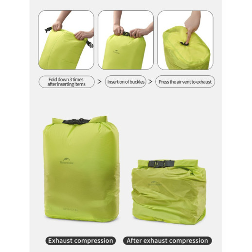 Гермомішок Naturehike CNK2550XB012, 4 л, жовтий