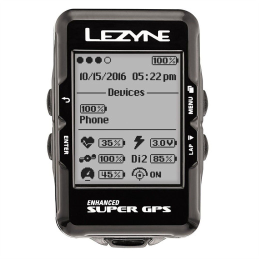 Комп'ютер Lezyne SUPER GPS HRSC LOADED Y12 чорний