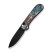 Ніж складаний кишеньковий Civivi Elementum (Crossbar Lock), (7.51 см) CPM S35VN / Nebula FatCarbon Fiber чорний/червоний/синій/білий