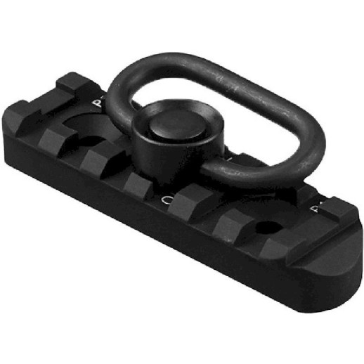 Планка ROME M-LOK Picatinny 6 slots з адаптером під QD (Алюміній/Сталь) black