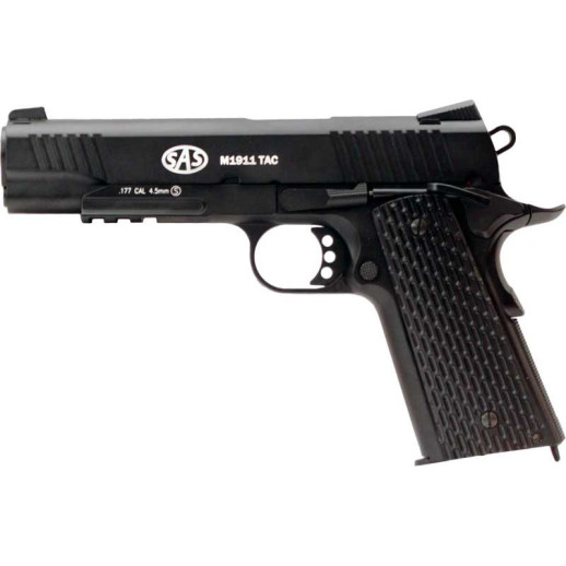 Пістолет пневматичний SAS M1911 Tactical 4,5 мм (KMB-77AHN)