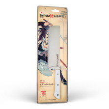Ніж кухонний Samura Harakiri овочевий Накірі, 161 мм, White SHR-0043W