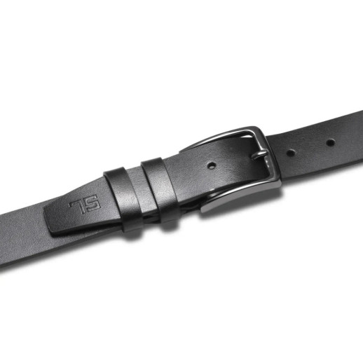 Ремінь чоловічий шкіряний Semi Line Black (P8230-0 M)