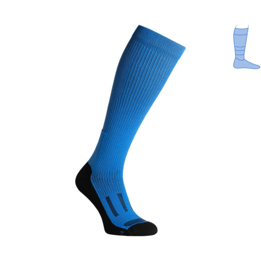 Компресійні гольфи захисні демісезонні Protector LongDry чорно-сині L 44-47