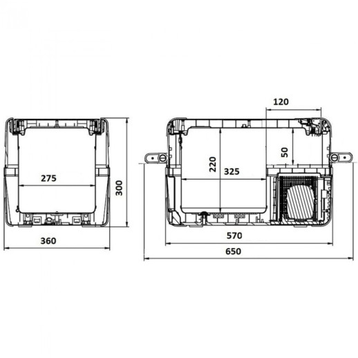 Портативний холодильник Brevia 25L, 22400