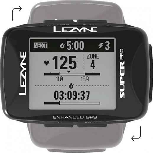 Комп'ютер Lezyne SUPER PRO GPS HR LOADED y13 чорний