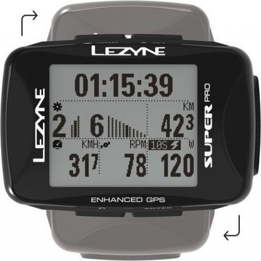 Комп'ютер Lezyne SUPER PRO GPS HR LOADED y13 чорний