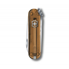 Нож-брелок Victorinox Classic SD Transparent Colors (0.6223.T55G) 7 функций, 58 мм, Gift Box