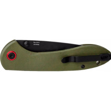 Ніж CJRB Feldspar Black Blade, AR-RPM9 Steel, зелений