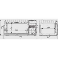 Компресорний автохолодильник Alpicool CL15 (15 літрів). До -20℃, (12, 24, 220 вольт)