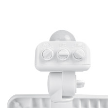 Прожектор VIDEX 50W 5000K з датчиком руху та освітлення 220V White (VL-F2e-505W-S)