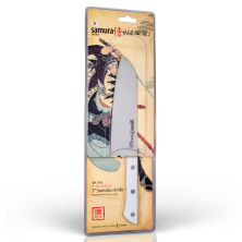 Ніж кухонний Samura Harakiri Сантоку, 175 мм, White SHR-0095W