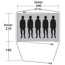 Намет Outwell Cloud 5 Blue (928274)