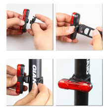 Велофонар Police STOP + Security маячок 8821-5cob, аккум., ЗУ micro USB