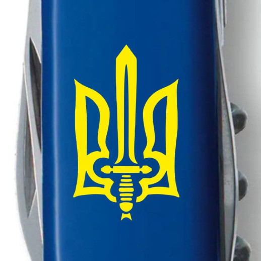 Складаний ніж Victorinox SPARTAN UKRAINE Тризуб ОУН жовт. 1.3603.2_T0308u