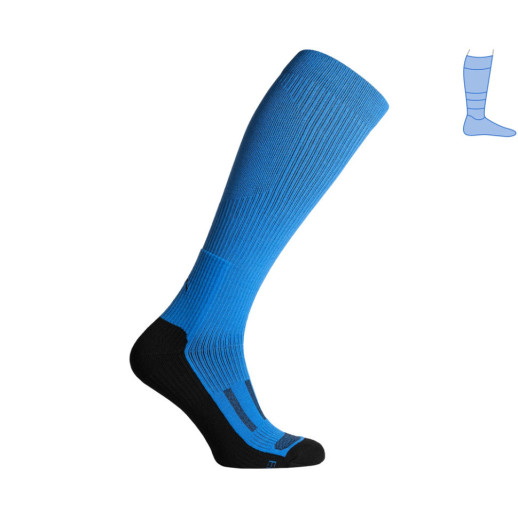 Компресійні гольфи захисні демісезонні Protector LongDry чорно-сині M 40-43