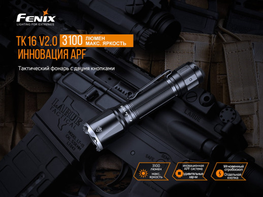 Фонарь ручной Fenix ​​TK16 V2.0 (без упаковки, не полный комплект, царапины)