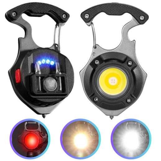 Фонарь Police MULTIFUNCTIONAL W5143-COB, multitool, Li-Ion аккумулятор, магнит, карабин, отвертка, ЗУ Type-C