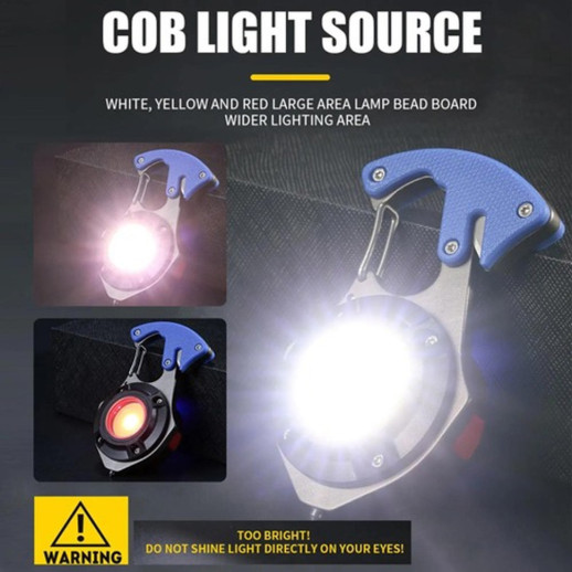 Фонарь Police MULTIFUNCTIONAL W5143-COB, multitool, Li-Ion аккумулятор, магнит, карабин, отвертка, ЗУ Type-C