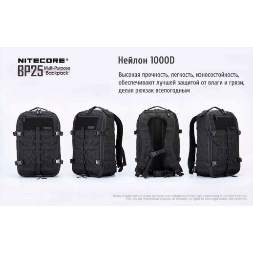 Рюкзак тактический Nitecore BP25 Cordura 1000D
