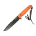 Нож Kizlyar Supreme Delta черный, сталь AUS8, оранжевая рукоять, черные ножны