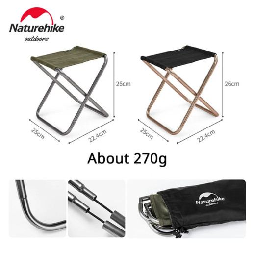 Стул складной Naturehike Easy Wild NH17Z012-L, зеленый