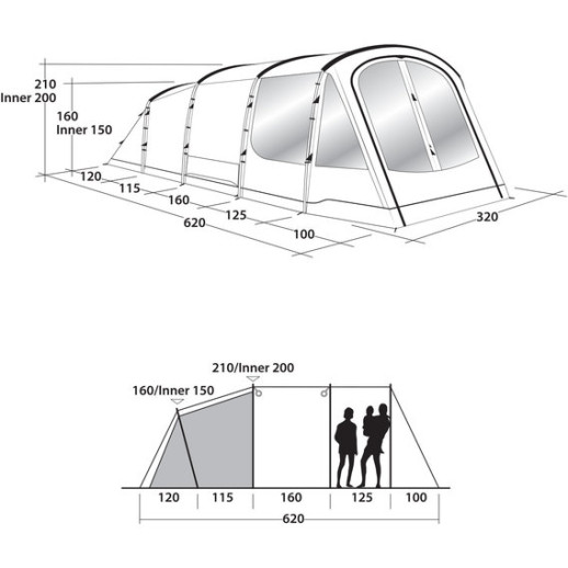 Палатка Outwell Collingwood 5 Green (76923)