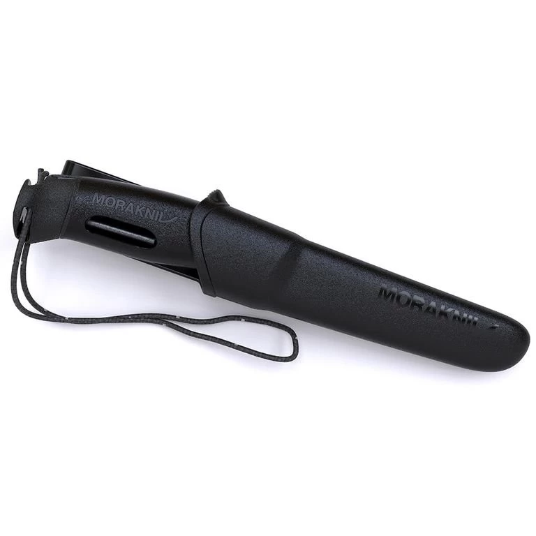 Ніж туристичний Morakniv Companion Spark Black 13567, нержавіюча сталь, кресало, чорний