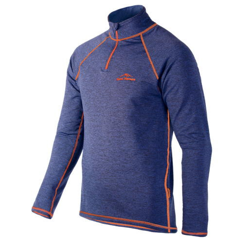 Пуловер Fjord Nansen Halsa Golf Men Navy Melange/Orange XL